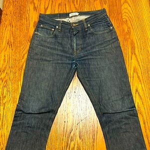 Taylor Stitch Raw Denim Blue Jeans, size 31